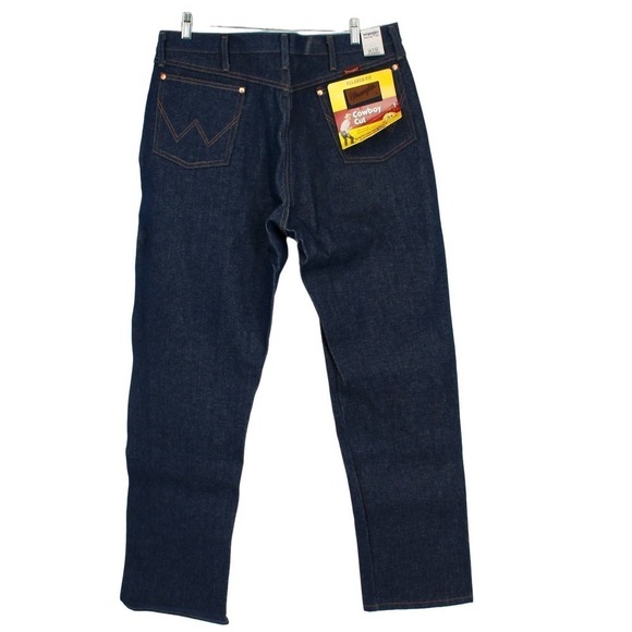 VINTAGE WRANGLER 31MWZ Relaxed Fit Cowboy Cut Jeans Size 38X34 Blue NEW - Picture 6 of 6
